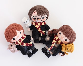 Magic School Friends and Pets Crochet Pattern Set