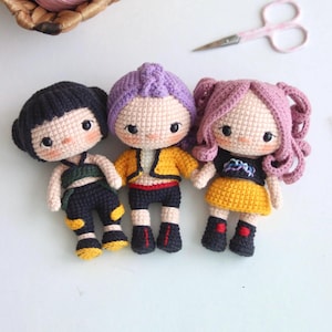 ENG Crochet pattern k-pop Demon Hunters (It is an English pattern explained with more than 200 photos)