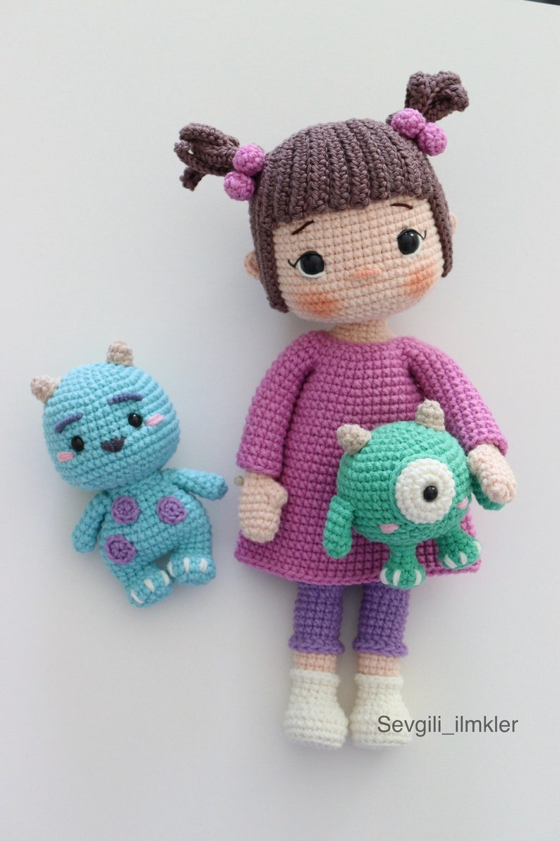 Boo,Mike,Sullivan and Outfit Crochet English Pattern zdjęcie 2