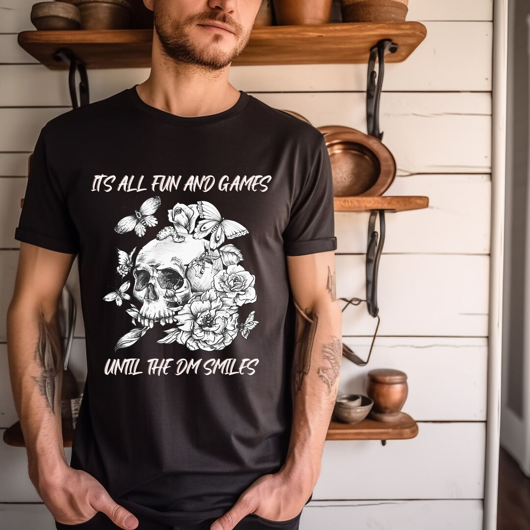Beware The Smiling Dungeon Master T-Shirt – Funny D&D Tee For DMs And Players
