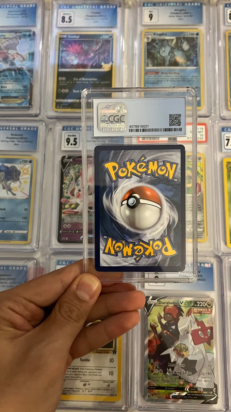 Pokemon Trading Card Mystery Graded Card CGC OR PSA Slabs Etsy