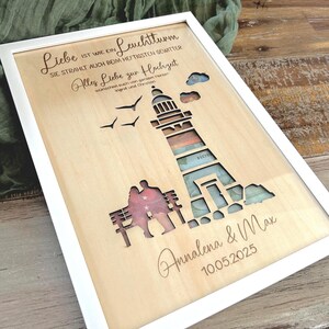 Geldgeschenk zur Hochzeit, Geschenkidee zur Hochzeit, Leuchtturm, Geschenk zur Silberhochzeit, Geschenk zur Goldenen Hochzeit