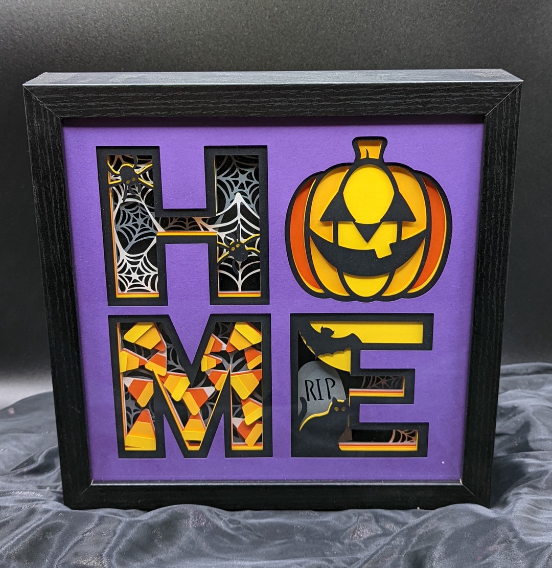 Home Halloween 3D Shadow Box - Etsy