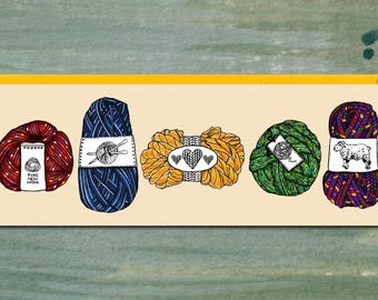 Wool Card, Knitting Card, Knitter Birthday Card, Love to Knit card, Crochet Birthday Card, Crafting Card, Mum Knitting Card Grandma, Yarn