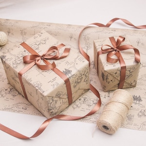Papiers d'emballage cadeau écologique carte vintage baby shower ourson | 100 acres de papier cadeau pour Noël