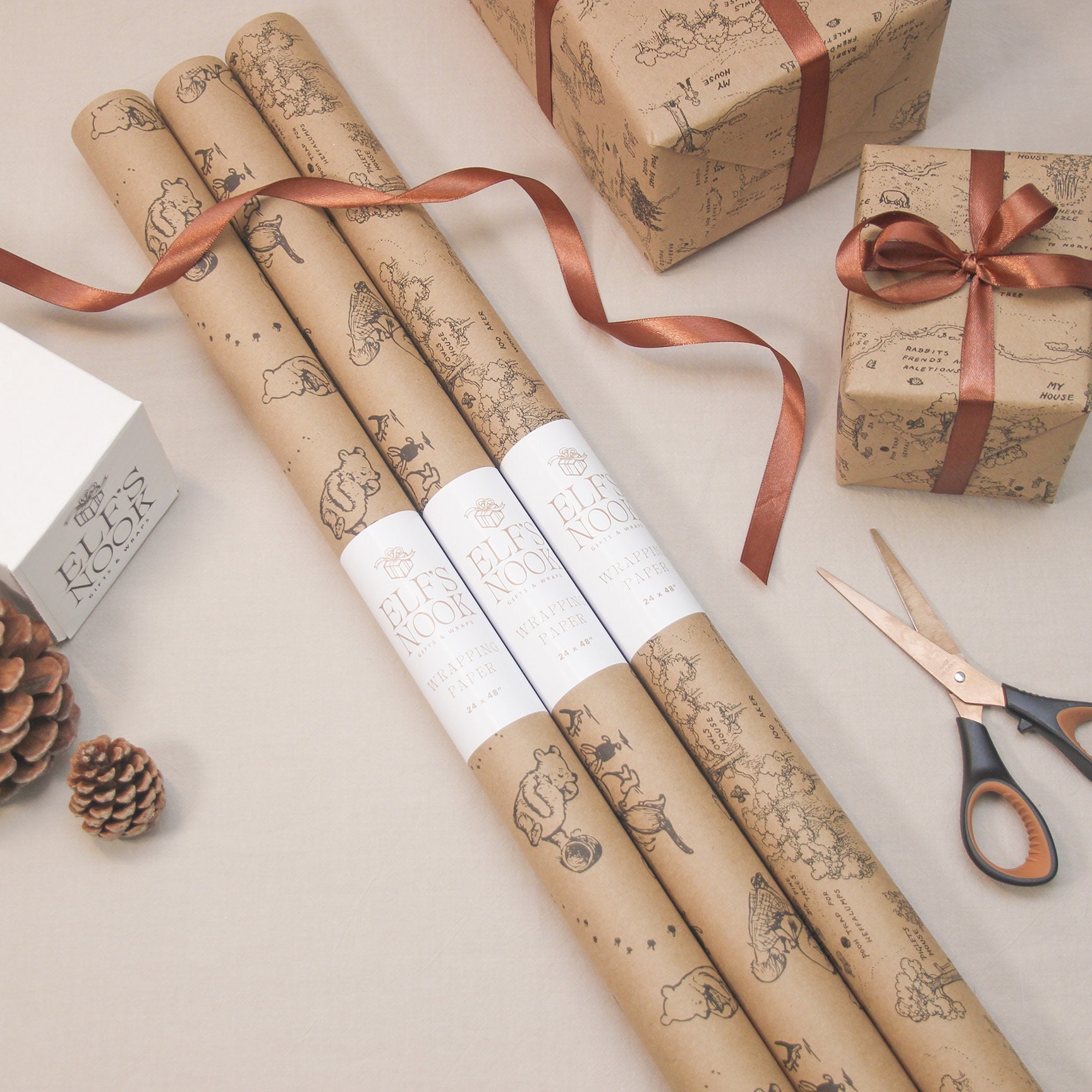 Pooh&Honey Eco Gift Wrapping Paper Rolls