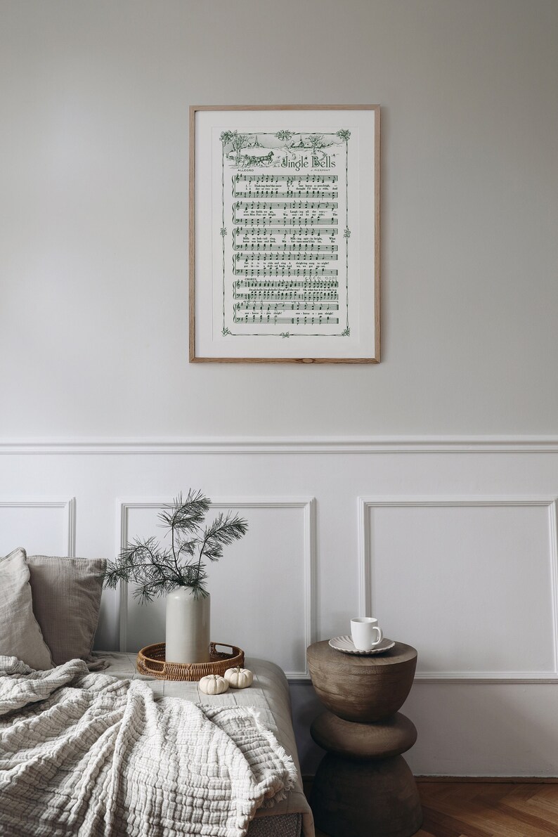 Jingle Bells Printable Vintage Sheet Music Christmas Carol - Etsy