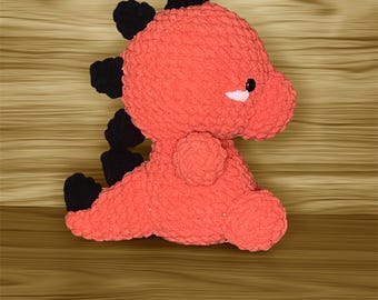 Gehäkelter Halloween Dinosaurier Plüsch, Amigurumi