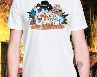 Catastrophe Canyon Vintage Style Shirt BTW MGM Backlot Retro Throwback Tee