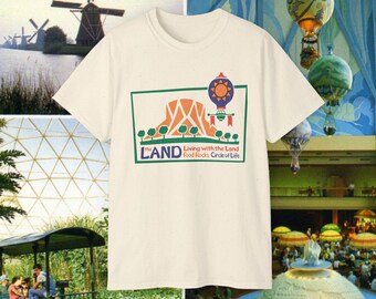 The Land Vintage Style Tee Pavilion WDW 1980s 1990s Retro Throwback Shirt Epcot