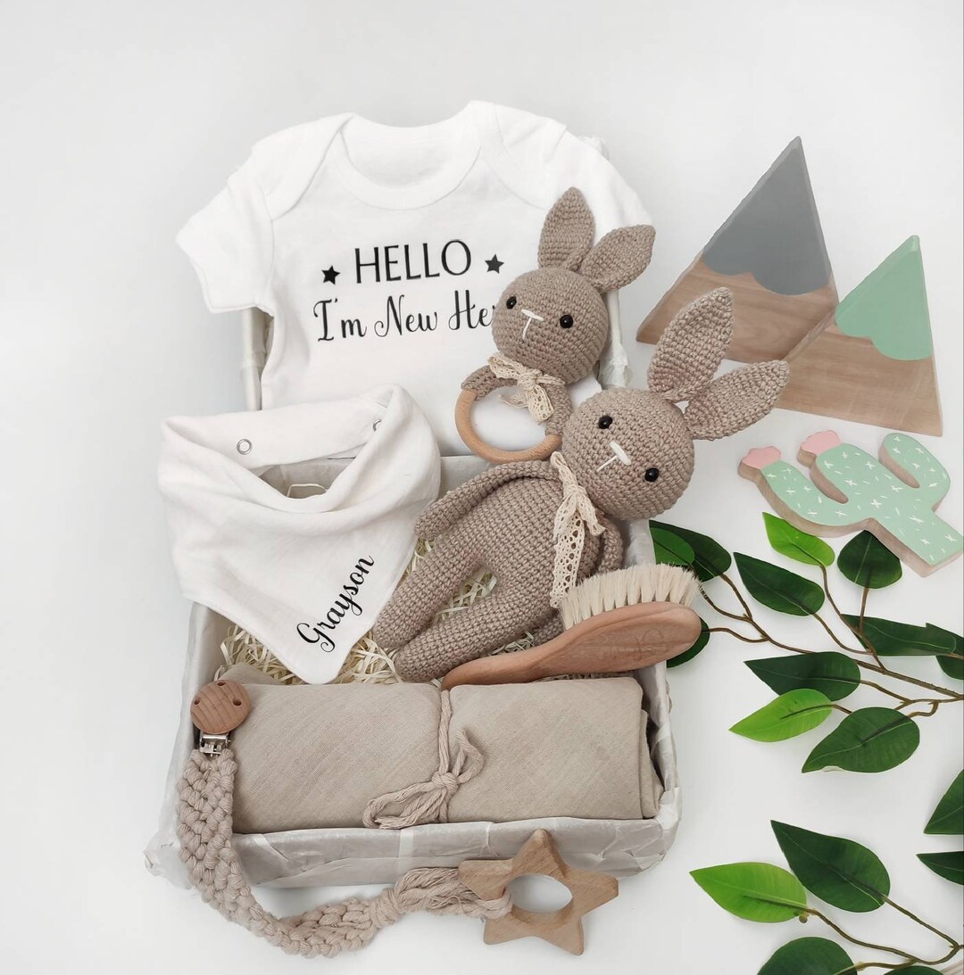Baby Gift Box Personalized, Baby Gift Set, Baby Gift Bundle, Baby Gift Basket, Newborn Baby
