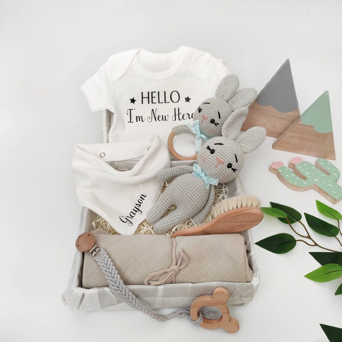 Baby Gift Box Personalized, Baby Gift Set, Baby Gift Bundle, Baby Gift