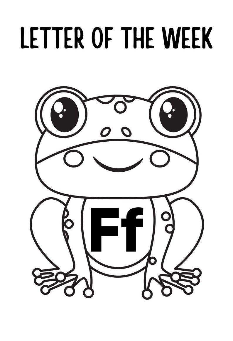 26 Printable Alphabet Animal Coloring Pages for Kids Etsy