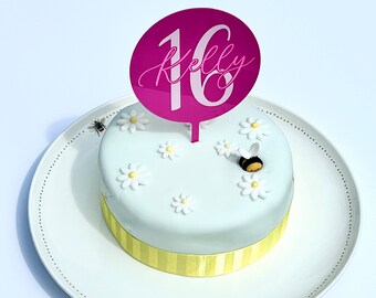 Personalised Acrylic Cake Topper