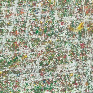 Original Art - Abstract Splatter Action Painting - “Shamrock” - 12 x 16 inches - Framed or Unframed - Free Shipping