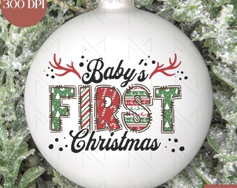 Mi primera Navidad PNG, Sublimación de la primera Navidad del bebé, Diseño navideño PNG, Primera Navidad del bebé PNG, Primera Navidad PNG, Cornamenta navideña png