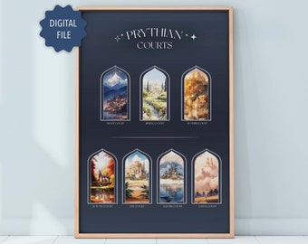 Prythian Courts Wall Art |ACOTAR | Digital Download |Sarah J Maas