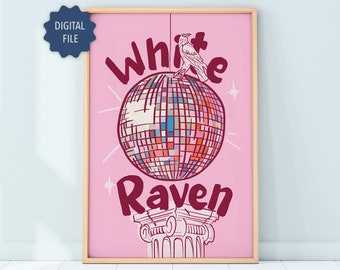 Bryce Quinlan 'White Raven' Poster: Crescent City Inspired Art (Digital Download)