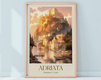 Adriata Summer Court Poster: ACOTAR Wall Art (Digital Download)