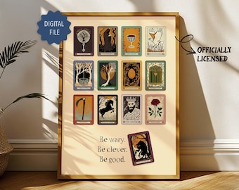 Impressão oficial licenciada dos Providence Cards - Arte do livro One Dark Window (Download digital)