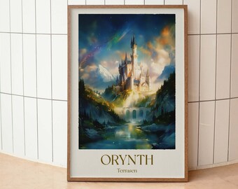 Orynth Print: Terrasen, Throne of Glass Inspired Art