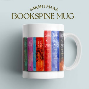 Sarah J Maas Bookspine Mug | ACOTAR Mug | 11 oz | A Court of Thorns and Roses | Bookspine | Sarah J Maas | Book lover