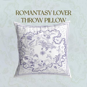 Romantasy Lover Throw Pillow | ACOTAR| Throne of Glass |Crescent City | Fourth Wing | Six of Crows |Cruel Prince| Bookish gift