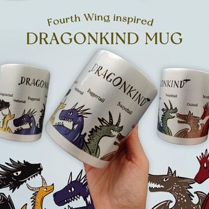 Dragonkind mug - FOURTH WING inspired|Bookish|Book lover gift|Dragon Mug |Romantasy Mug|Xaden Riorson |BookTok|Bookish Mug |Book Lover Gift