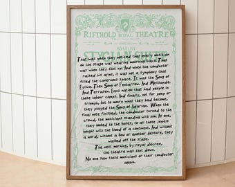 Impresión de Músicos de Rifthold: Arte de pared inspirado en el Trono de Cristal