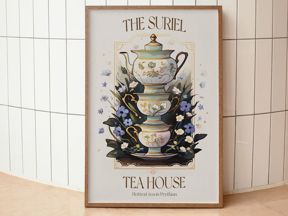 The Suriel Tea House Print: ACOTAR Art, Night Court Poster