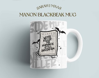 Tazza Manon Blackbeak: ispirata al Trono di Vetro di Sarah J Maas (11 oz)