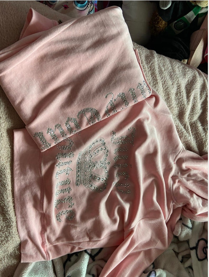 flared velour tracksuit