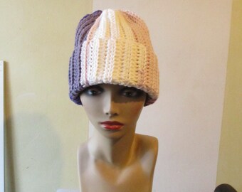 Crocheted Scrap Yarn Hat