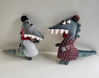 Cuddly toy, crocodile, baby toys, kids toys, soft toys, plush, stuffed animals, doudou, handmade cuddly toy, stuffed animals, toys