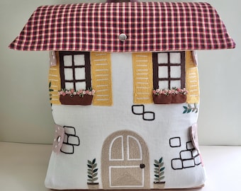 Backpack-dollhouse-Montessori -fabric doll -ragdoll- mini toys- kids gift- kids activity- doll house-playhouse- playset girl-playset girl