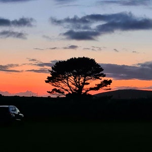African sunset digital photo