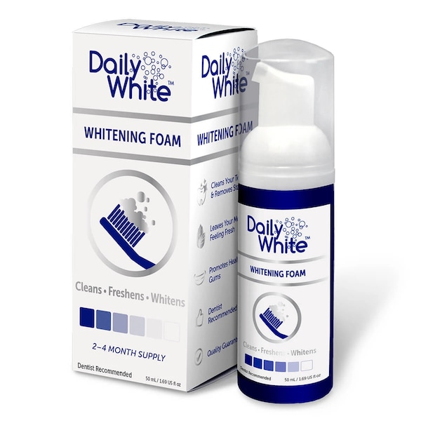Teeth Whitening Foam- | Micro-foam | Aligner Cleaning | Toothpaste Alternative | Vegan | Xylitol | Best Braces Cleaner | Invisalign cleaner
