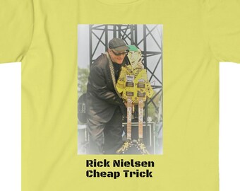Rick Nielsen CHEAP TRICK  by Lehara, guitar player, festival t-shirt, ROCK icon, Alternative, Singer Portrait, Fine Art