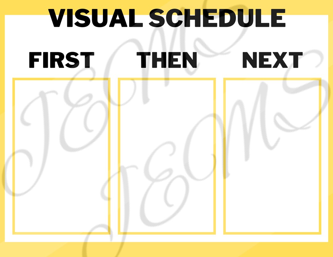First Then Student Chart Teacher Tool Easy Printable PDF - Etsy