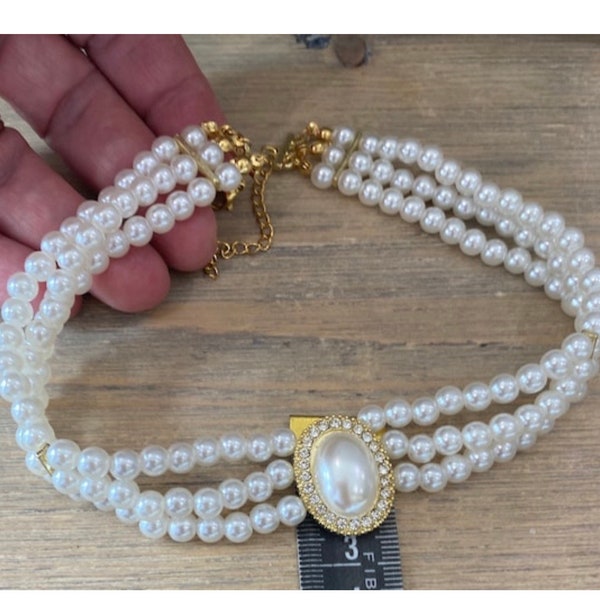 Faux Pearl Necklace Buy Online Etsy