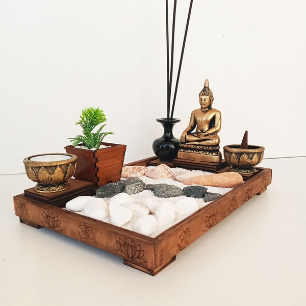 zen garden,Buddha Incense Holder Candle Holder