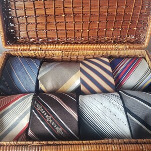 Vintage Krawatte Mid Century Medium Breite &quot;The Stripes&quot;