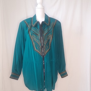 Vintage Bob Mackie lightweight jacket "The Artist" Size 1X