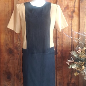 Vintage 90s Max Taylor 60s inspired shift dress &quot;The Poet&quot; Size 11/12