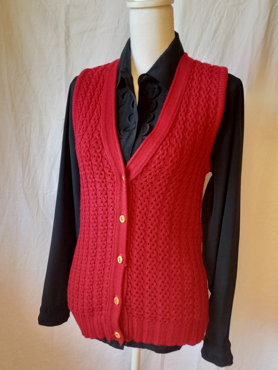 Vintage 1960s Revenge of the Nerds Vintage Knit Vest Size - Etsy UK