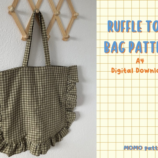 Ruffle Tote Bag Sewing Pattern