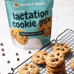 Lactation Mix Chocolate Chunk Cookie Mix | High-Quality Ingredients | New Moms Baby Birth Babyshower Gift Idea | Breastfeeding Help