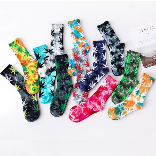 Chaussettes 'Weed' 3D Sublimation Homme - Taille 6-13, Ylzz Sox, Neuf Avec étiquettes