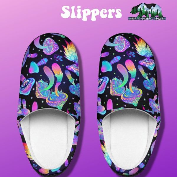 Honey Bee Psychedelic Gifts Pattern Print Premium Home Slippers