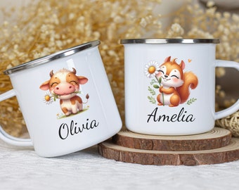 Personalized Mug for Kids, Kids Hot Chocolate Mug, Children's Gift, safari kids Mug, Kids Party Favors, kids birthday